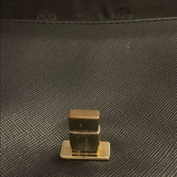 Tory Burch Black Leather Envelope Bag Clutch W/ Detachable Chain Designer READ - Picture 11 of 16